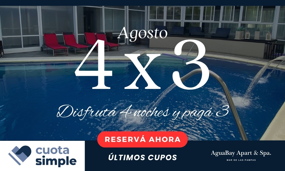 6 cuotas en AguaBay Apart & Spa Mar de las Pampas